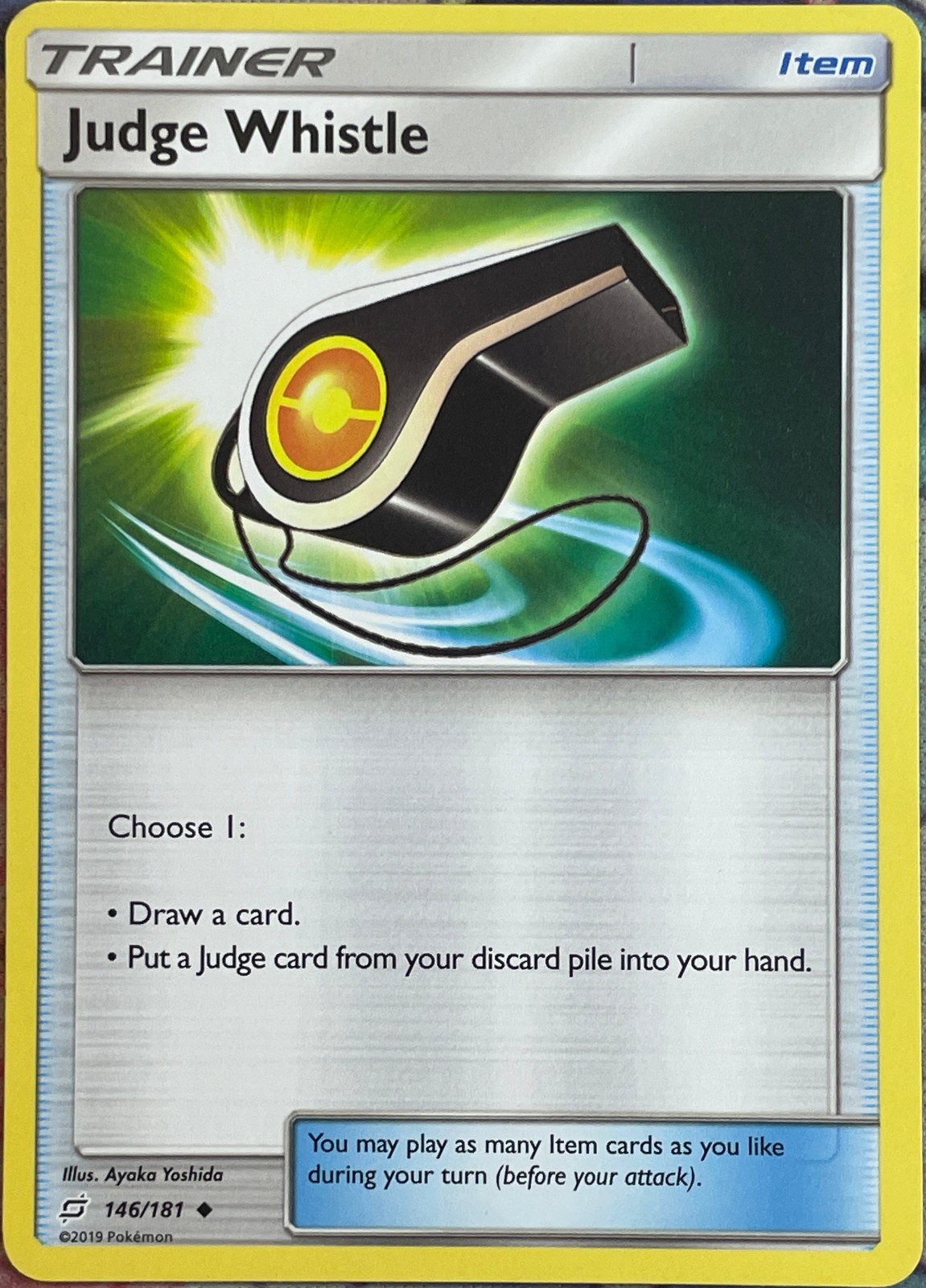 Judge Whistle - 146/181 - Team Up Pokemon 2019