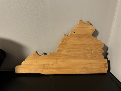 Virginia Shaped Cutting Board By Totally Bamboo Local Food Hubb