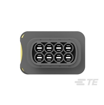 TE HDSCS 8-Pin Tab Housing Free Hanging Black Code A MCP 2.8 Sealed 1-1564522-1