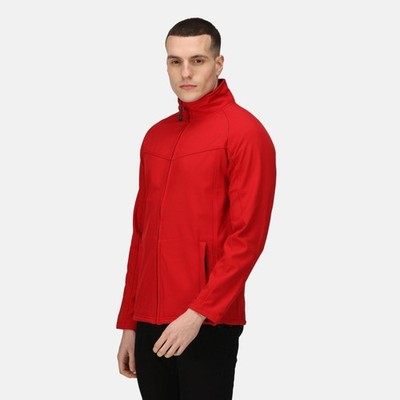Regatta Uproar red men's waterproof interactive softshell jacket #TRA642