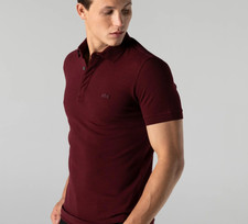 Mens Lacoste Polo shirt - Maroon Red - Smart Paris - Classic Fit - Size 2XL, 3XL