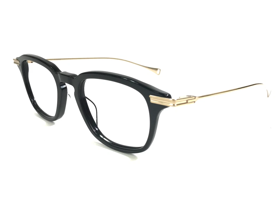 Monturas para gafas Dita Lancier DLX426-A-01 negro dorado cuadrado borde completo 47-22-150 Foto 4 de 4