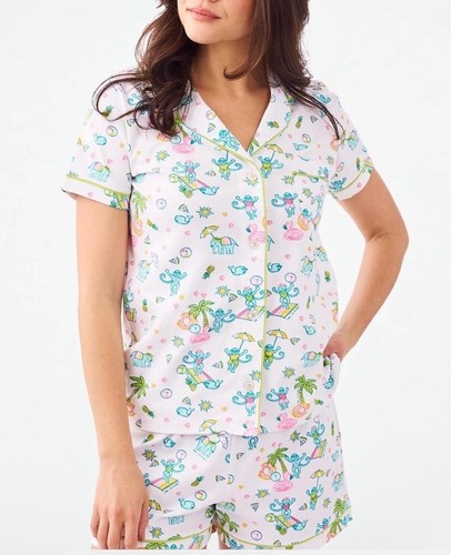 Roller Rabbit NWT Pool Party Polo Pajamas Short Medium Sold Out Limited Edition - Picture 4 of 6