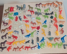 Big of 100 Plastic Mini Animals - Zoo, Farm, Dinosaurs - Over 1lb