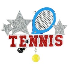 Sport Tennis Personalized Christmas Tree Ornament