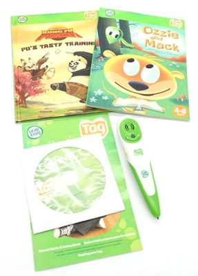 Leap Frog TAG Reading System STYLUS PEN Ozzy Mack Book and Kung Fu Panda Book