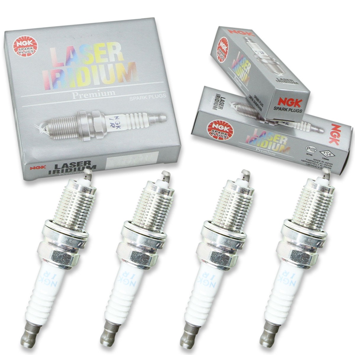 4 pcs NGK Laser Iridium Spark Plugs for 2004-2008 Acura TSX 2.4L - Engine bg