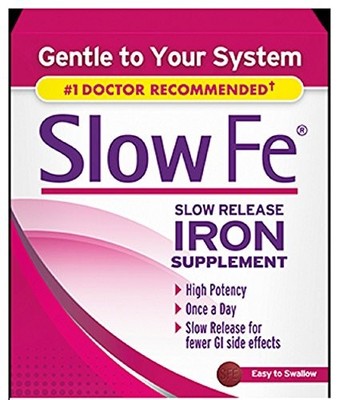 3 Pack Slow Fe Slow Release Iron Supplement 30 Tablets Each