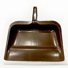 1980s Rubbermaid Dust Pan Brown # 2003-54 Heavy Hard Rubber, nice edge Vintage