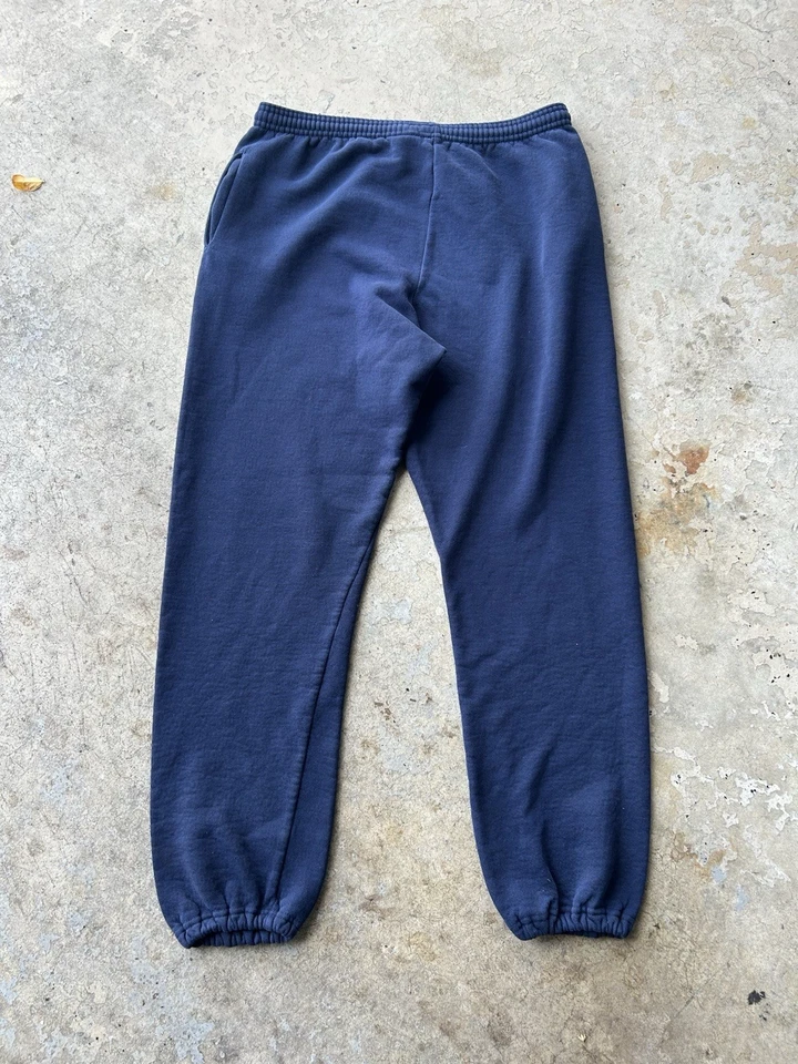 Pantalones deportivos Russell vintage años 90 grandes azul marino en blanco hechos en EE. UU. Foto 3 de 4