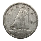 1941 Canada 10 Cents Coin , 80% Silver Coin - KM# 34