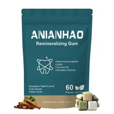 60Pc Remineralizing Gum with Nano Hydroxyapatite & Xylitol - Sugar-Free Mint Gum