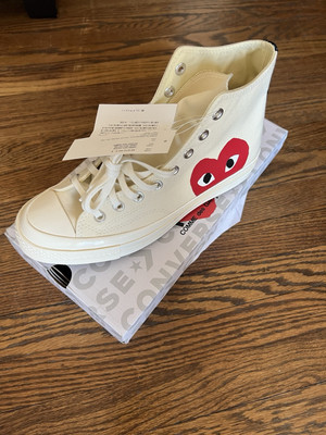 COMME des GARCONS x Converse  Mens 9 Classic CHUCK Taylor Hi Top LIMITED EDITION