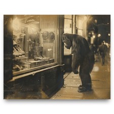 Vintage Bigfoot Sasquatch Boots Photograph Art Print Shoe Collector Gift Artwork