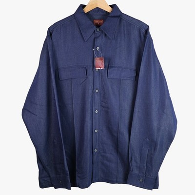 Burton Menswear Utility Overshirt Deep Navy Blue Men's M NWT