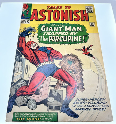 Tales to Astonish #53 (1964) Marvel Silver Age Giant-Man Wasp Porcupine Ungraded