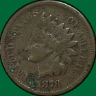 1878 Indian Head Cent Very Good VG Coin, Corrosion #41153