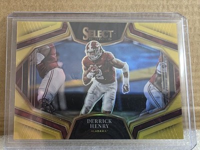 Panini 2023 Select Draft Picks Gold Snapshots Prizm Derrick Henry /10 Alabama