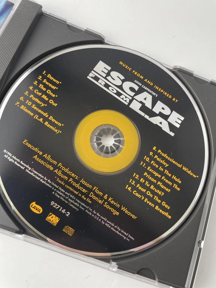 Vintage Escape from L.A. Soundtrack CD 1996 Tool Deftones White Zombie Tori Amos - Image 3 of 4