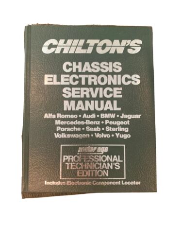 Manual de servicio electrónico de chasis Chilton's 1993 Porsche Saab Volvo BMW - Imagen 1 de 6