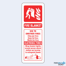 Fire Blanket Extinguisher ID Sign