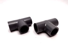 Spears 801-007 Schedule 80 PVC Tee 3/4" x 3/4" x 3/4" PVCI LOT OF 2