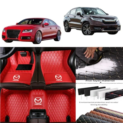 For Mazda All Models Car Floor Mats Anti-slip Luxury Custom Carpets Waterproof - Picture 8 of 43