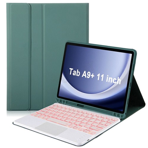 For Samsung Galaxy Tab A9+ S9 S8 S7 S6 Lite Backlit Touchpad Keyboard Case Mouse - Picture 35 of 54
