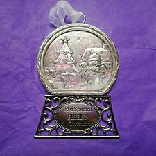 NEW Glittery Snowglobe Ornament, "To a Special Friend at Christmas", from Ganz
