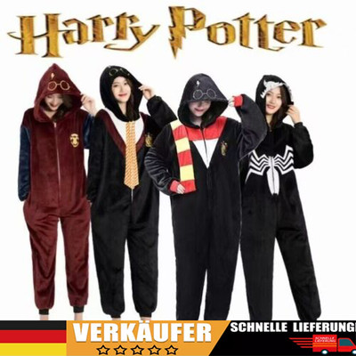 Harry Potter Fleece hat sich in einem Pyjama erwachsen, Unisex Food Dress*Pyjama