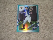 2021 Topps Chrome NPB Aqua Ryota Isobata Rookie RC #/199 Hokkaido Nippon-Ham