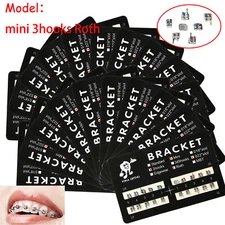20Pcs Dental Orthodontic Brackets Braces Mini Standard Roth Slot.022 3 Hook