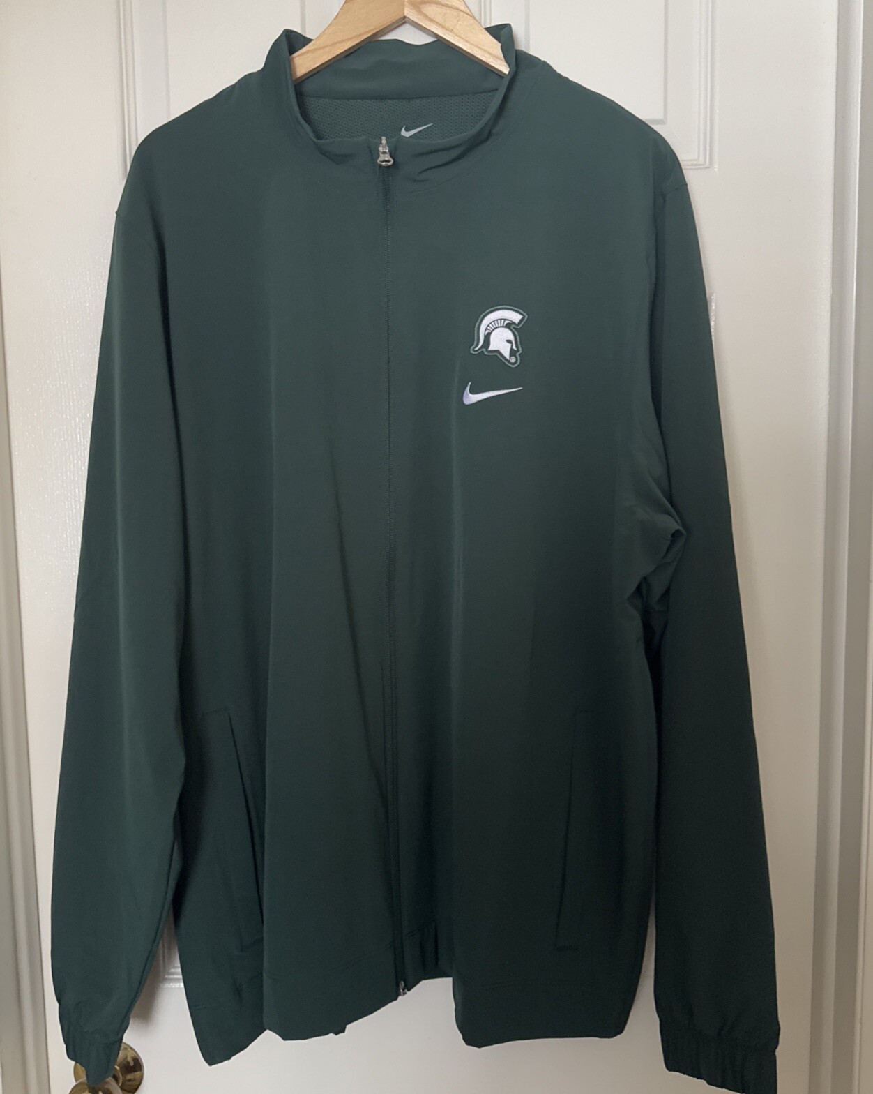 SACAI X NIKE Giacca riscaldante Nike da uomo 2XL Michigan State Spartans full zip emessa da atleta PE