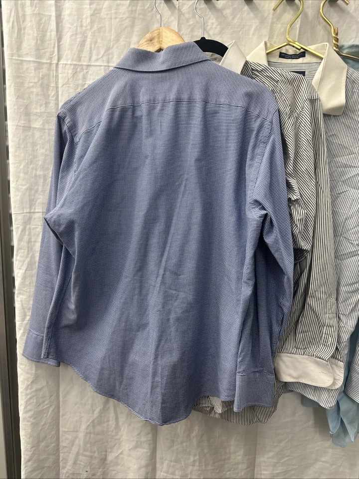 Lot (4) 16 32/33 Vintage/Modern Button Down Dress Shirts Murphy's Nordstrom JMK - Image 4 of 4