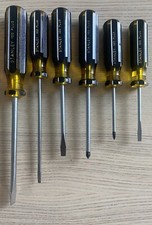 6 Piece Lot Stanley 100 Plus Screwdrivers Phi...