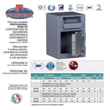 CASSAFORTE TECHNOMAX ANTIRAPINA VERSAMENTO RAPIDO - PROFESSIONAL BANK DS19K 4...