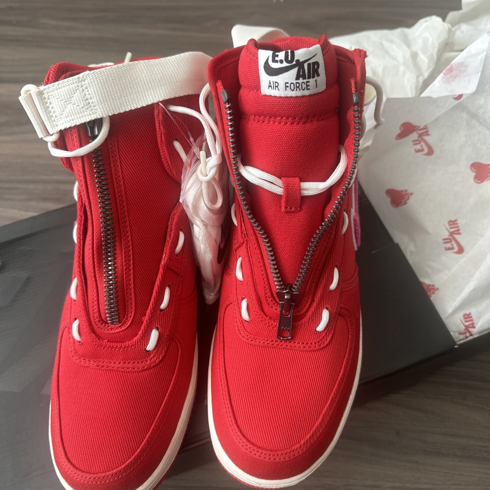 Size 11- Nike Air Force 1 High x Emotionally Unavailable Heart 2018