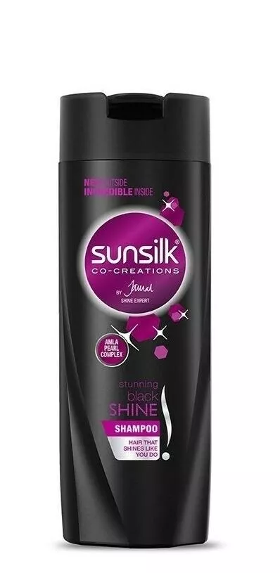 bluse bakke rille Sunsilk Stunning Black Shine Shampoo For Healthy Hair - 180 ML | eBay