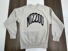 Vintage My Sport Pro Reverse Weave Mens S Gray Missouri Tiger Mizzou Sweatshirt