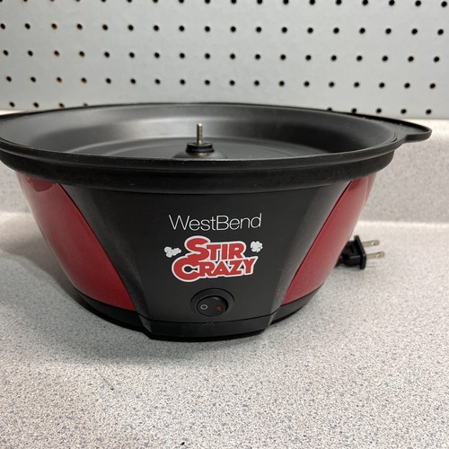 West Bend STIR CRAZY 6Qt Electric Popcorn Popper 82707 BASE
