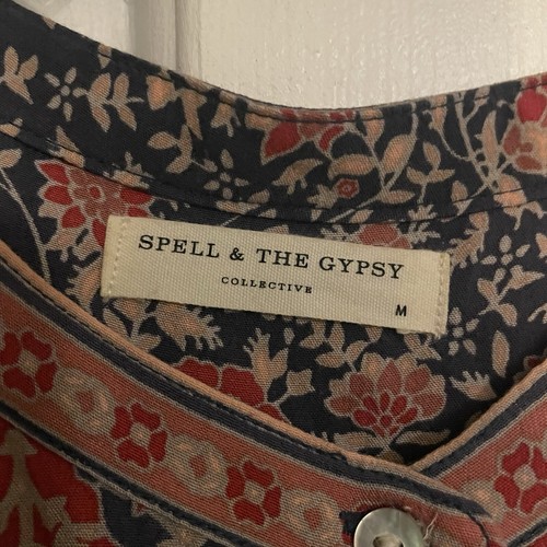 Spell & The Gypsy Boho Dress Bohemian Side Pockets Medium - Picture 3 of 16