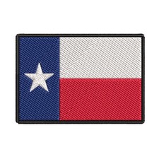 Texas State Flag Patch Embroidered Iron-on Badge DIY Applique