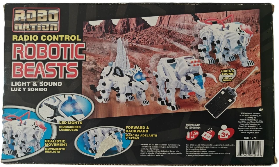 Robo Nation Radio Control Robotic Beasts #KR-1271 ToysRUs Brand Toy - Image 2 of 4