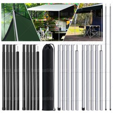 2pcs Adjustable Tent Tarp Poles Universal Telescopic Camping Awning Canopy Poles