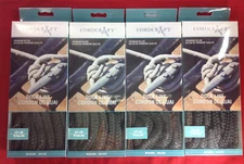 DOCK LINE 1/2" x 20' BLACK NYLON BRAIDED 4 PACK