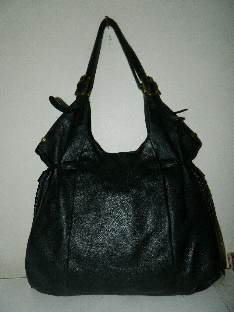 ELLIOTT LUCAS BLACK LEATHER SHOULDER HANDBAG - image 4