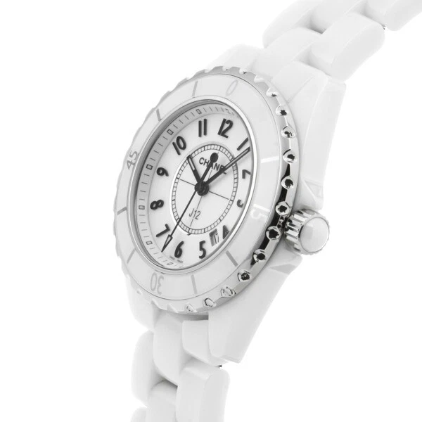 Pre-owned Chanel J12 White Dial Ladies Watch H5700