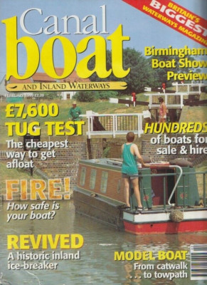 canal boat and inland waterways-FEB 1999-£7,600 TUG TEST.