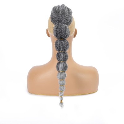 Matriarchs 18 Inch Kinky Afro Bubble Ponytail Extension for Black Women Long ...