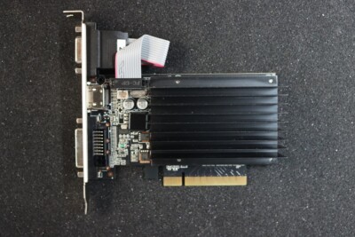 Palit GF GT 710 (NEAT7100HD46-2080H) Passive 2GB GDDR3 Graka PCIe DVI HDMI #5359